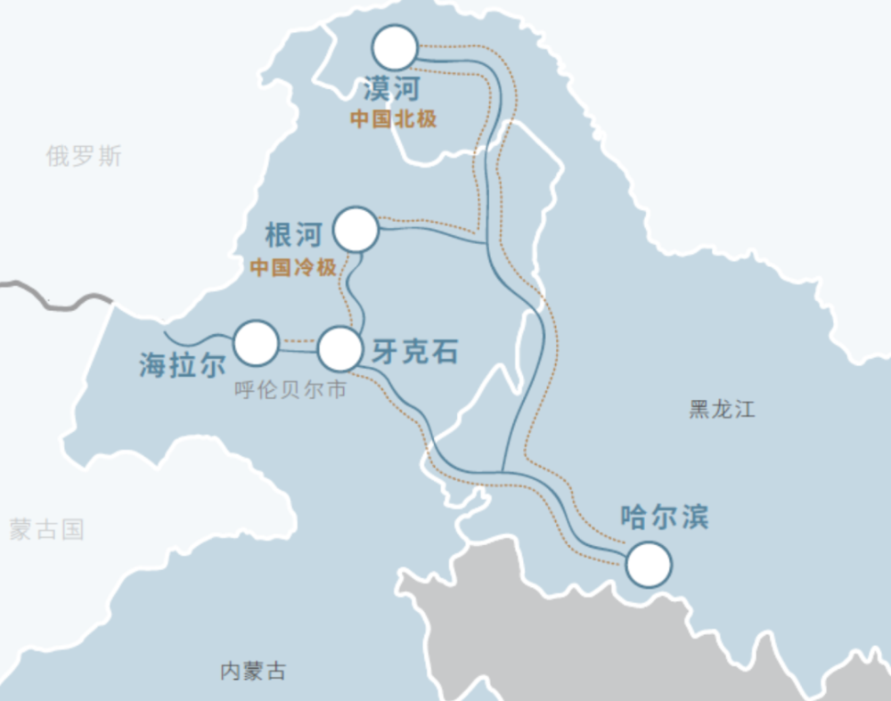中国地图漠河县图片